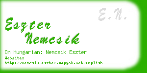 eszter nemcsik business card